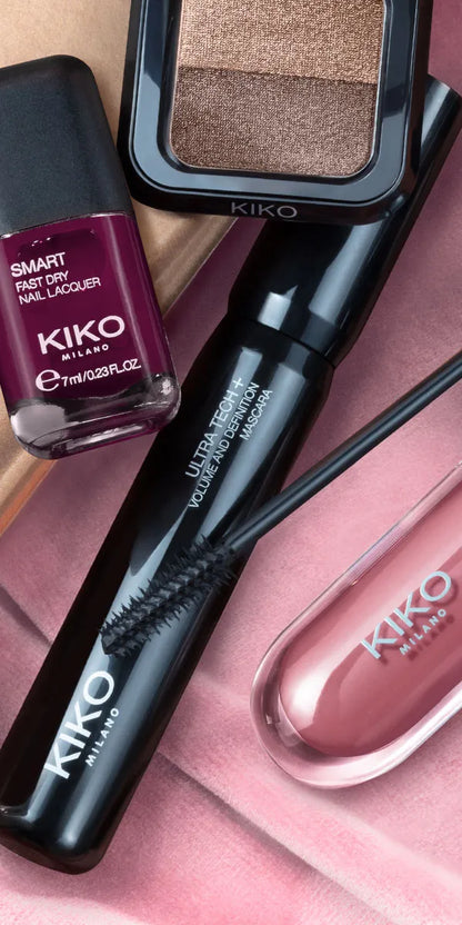 Kiko extension effect mascara unmeasurable length fibers.