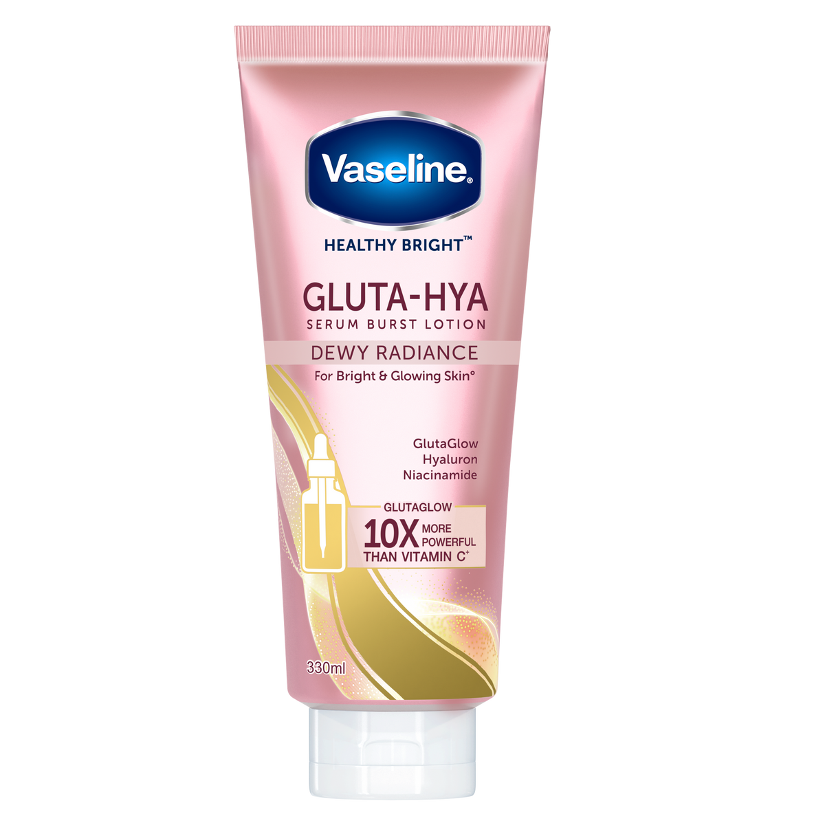 Vaseline Gluta-Hya Dewy Radiance Serum Burst Lotion 330ml front