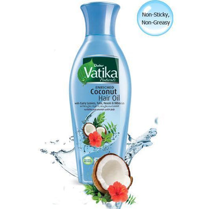 Vatika Enriched Coconut Hair Oil for Thick and Dark Hair 250ml